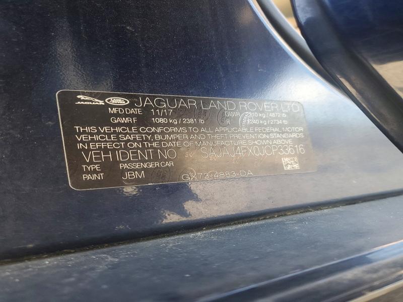 Продаж на аукціоні авто 2018 Jaguar Xe, vin: SAJAJ4FX0JCP33616, номер лоту: 69848636