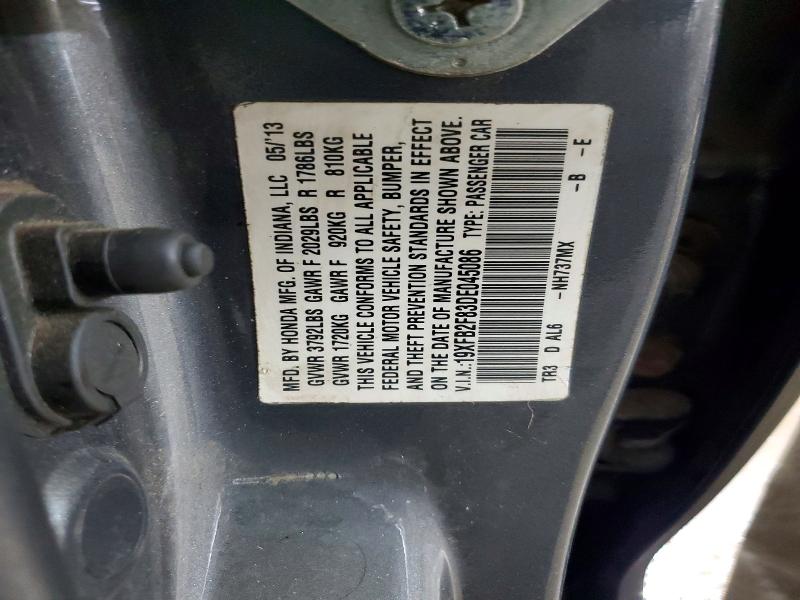 Продаж на аукціоні авто 2013 Honda Civic, vin: 19XFB2F83DE045086, номер лоту: 67682816