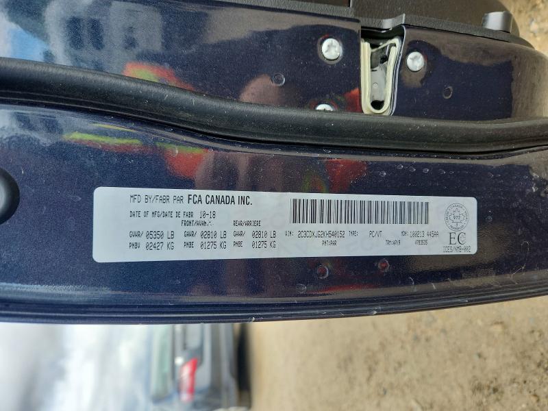 68684006 :رقم المزاد ، 2C3CDXJG2KH540152 vin ، 2019 Dodge Charger مزاد بيع