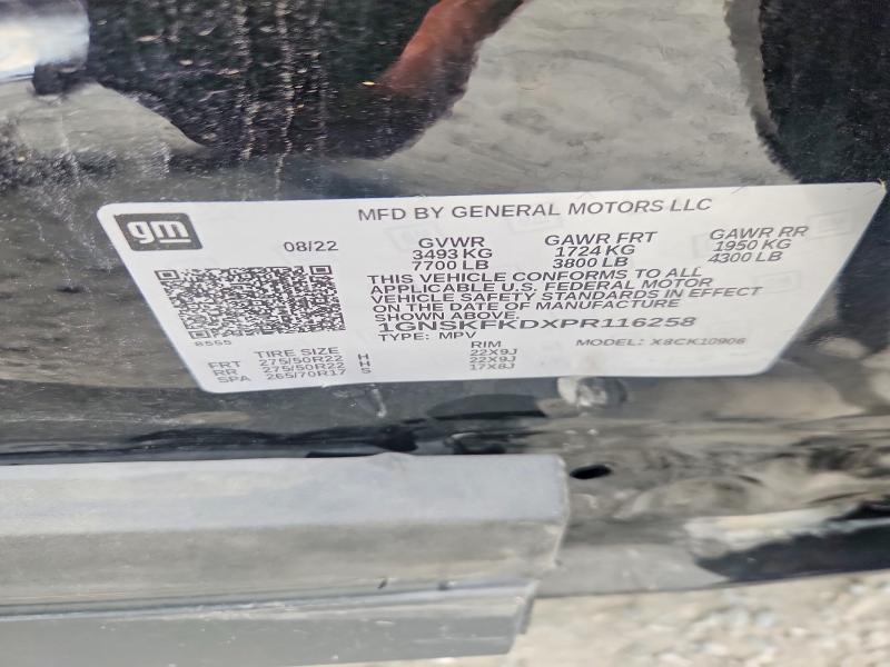 Aukcja sprzedaży 2023 Chevrolet Suburban, vin: 1GNSKFKDXPR116258, numer aukcji: 68590776