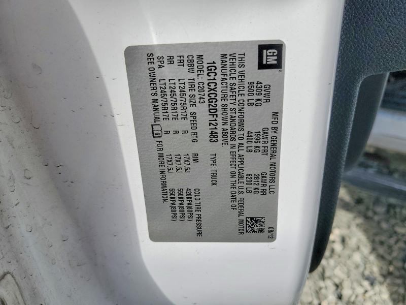 Продаж на аукціоні авто 2013 Chevrolet Silverado, vin: 1GC1CXCG2DF121483, номер лоту: 67874416
