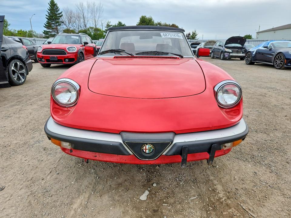68751416 :رقم المزاد ، ZARBA5585H1048848 vin ، 1987 Alfa Romeo Spider مزاد بيع