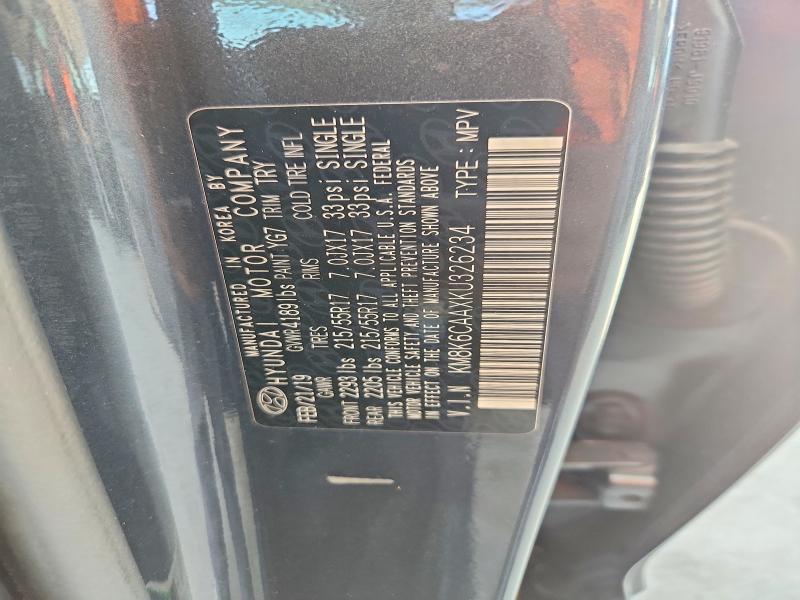 2019 Hyundai Kona მანქანა იყიდება აუქციონზე, vin: KM8K6CAAXKU326234, აუქციონის ნომერი: 67285276