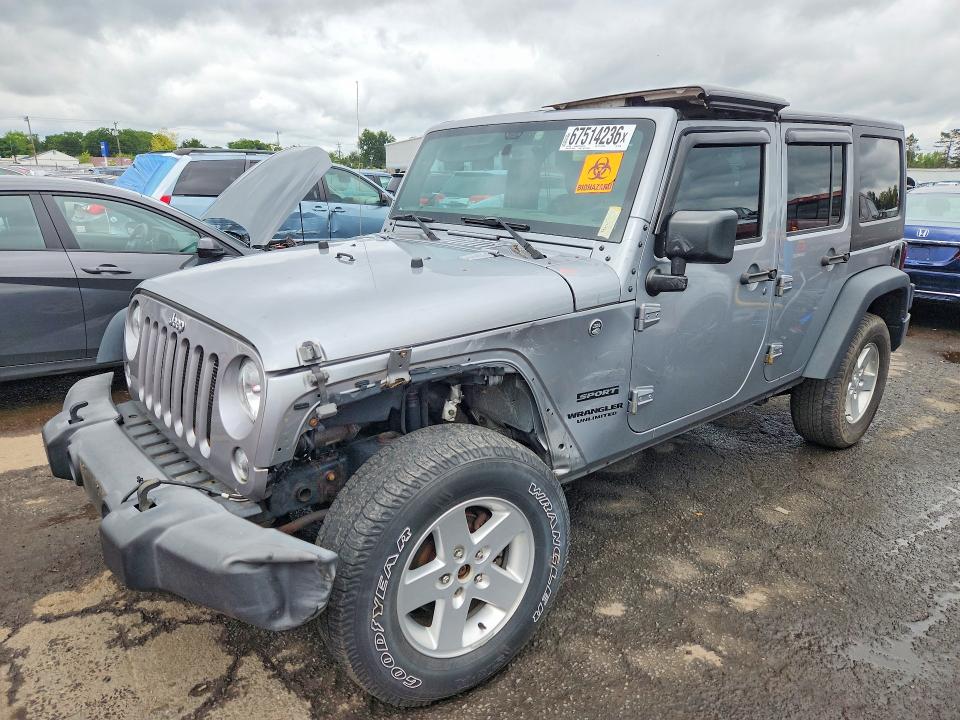 Продаж на аукціоні авто 2016 Jeep Wrangler Unlimited, vin: 1C4BJWDG2GL133741, номер лоту: 67514236