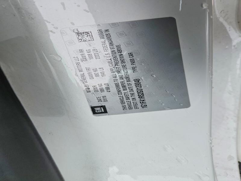 69540326 :رقم المزاد ، 1G1FA1RS2G0139048 vin ، 2016 Chevrolet Camaro مزاد بيع