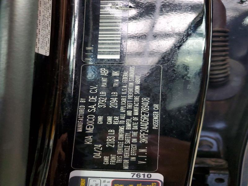 Продаж на аукціоні авто 2024 Kia Forte, vin: 3KPF24AD5RE789408, номер лоту: 67936126