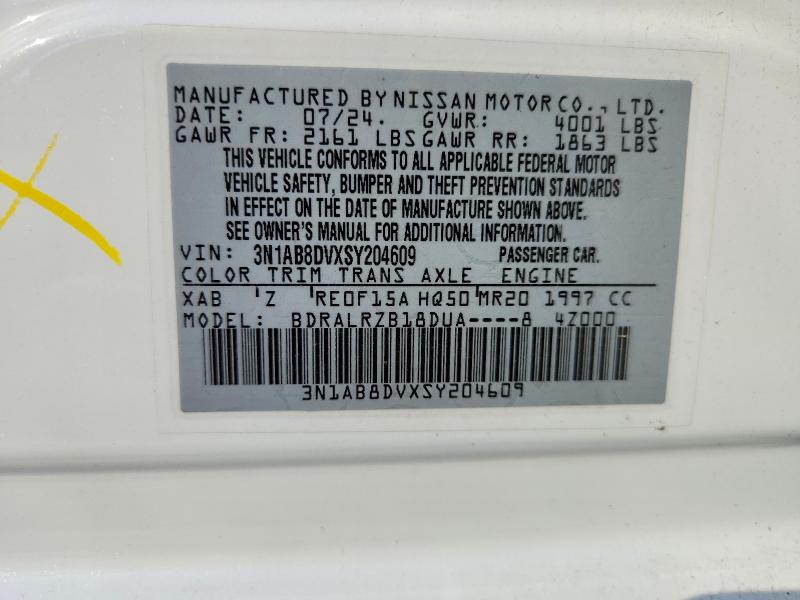 Продажа на аукционе авто 2025 Nissan Sentra, vin: 3N1AB8DVXSY204609, номер лота: 67964966