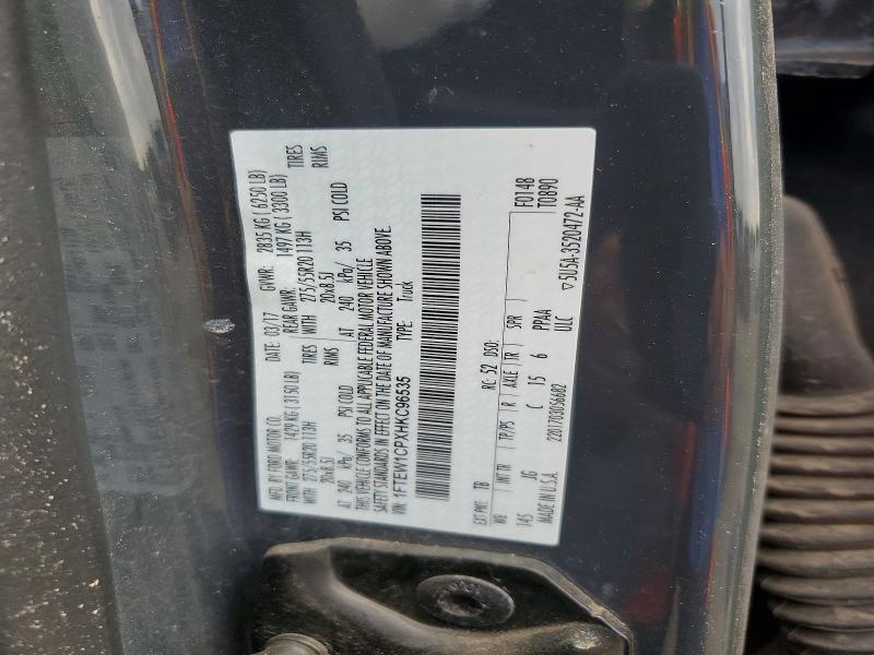 Продаж на аукціоні авто 2017 Ford F150, vin: 1FTEW1CPXHKC96535, номер лоту: 70888856