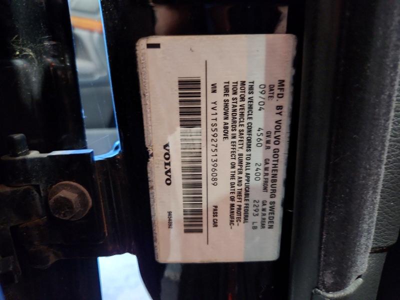 Aukcja sprzedaży 2005 Volvo S80, vin: YV1TS592751396089, numer aukcji: 69751586