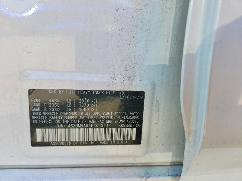 Продаж на аукціоні авто 2014 Subaru Legacy, vin: 4S3BMBA65E3033318, номер лоту: 67911786