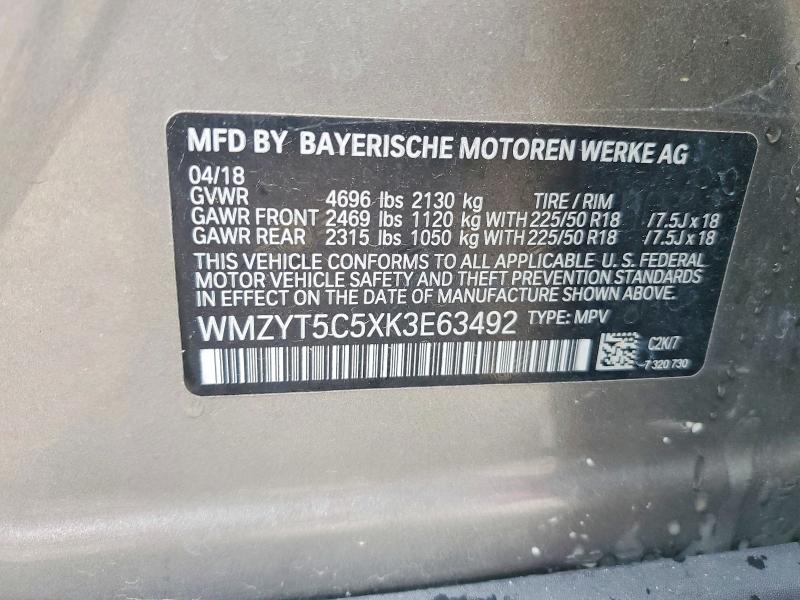 2019 Mini Cooper მანქანა იყიდება აუქციონზე, vin: WMZYT5C5XK3E63492, აუქციონის ნომერი: 70219826