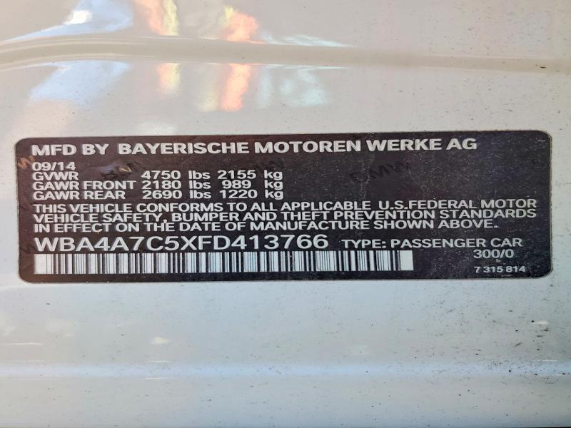 2015 Bmw 428 მანქანა იყიდება აუქციონზე, vin: WBA4A7C5XFD413766, აუქციონის ნომერი: 67854956