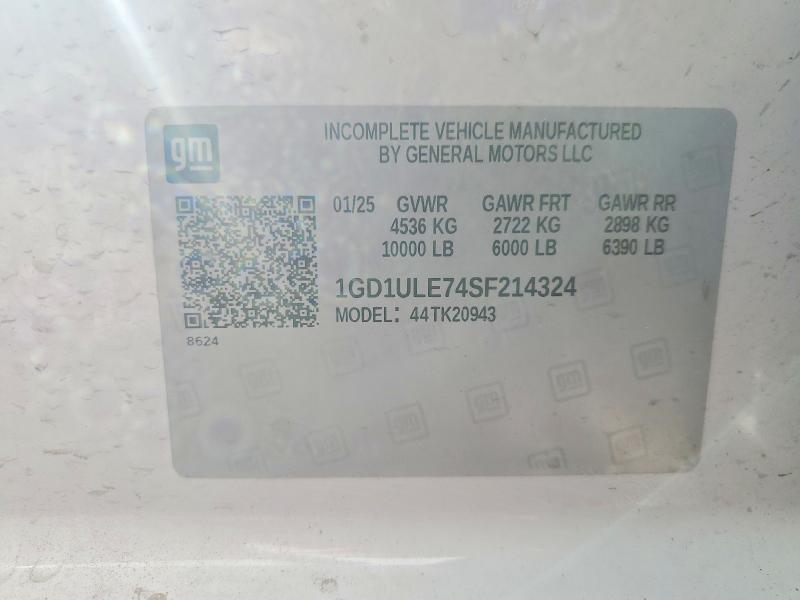 Продаж на аукціоні авто 2025 Gmc Sierra, vin: 1GD1ULE74SF214324, номер лоту: 67324616