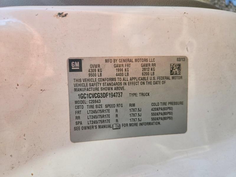 Aukcja sprzedaży 2013 Chevrolet Silverado, vin: 1GC1CVCG3DF194737, numer aukcji: 68276996