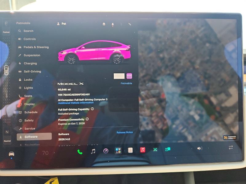 68690476 :رقم المزاد ، 7SAXCAE56NF362491 vin ، 2022 Tesla Model X مزاد بيع