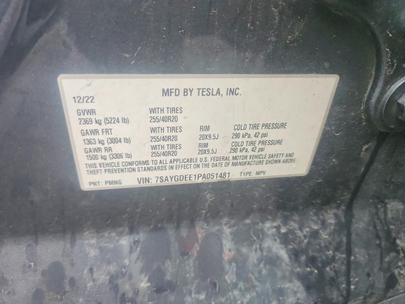 Aukcja sprzedaży 2023 Tesla Model Y, vin: 7SAYGDEE1PA051481, numer aukcji: 67835436