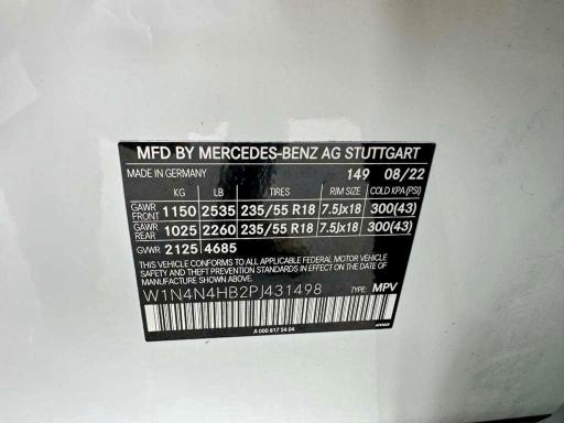 Aukcja sprzedaży 2023 Mercedes-benz Gla, vin: W1N4N4HB2PJ431498, numer aukcji: 66762806