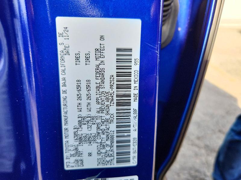 2024 Toyota Tacoma მანქანა იყიდება აუქციონზე, vin: 3TMLB5JN7RM080812, აუქციონის ნომერი: 67427066