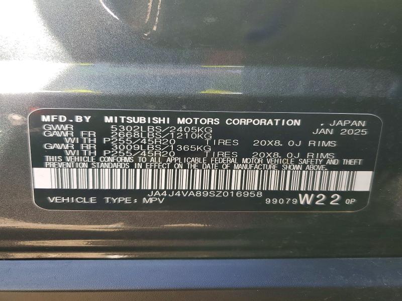 Продажа на аукционе авто 2025 Mitsubishi Outlander, vin: JA4J4VA89SZ016958, номер лота: 68668016