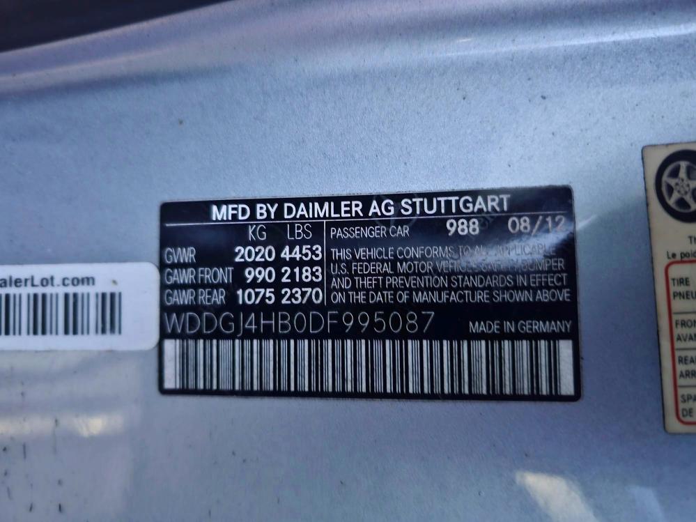 Aukcja sprzedaży 2013 Mercedes-benz C, vin: WDDGJ4HB0DF995087, numer aukcji: 70206096
