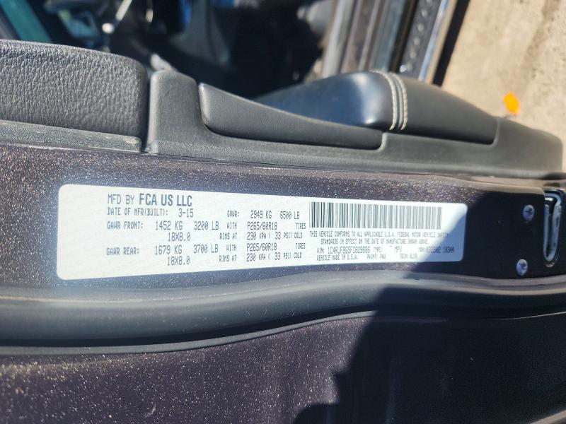 68588806 :رقم المزاد ، 1C4RJFBG5FC829686 vin ، 2015 Jeep Grand Cherokee مزاد بيع
