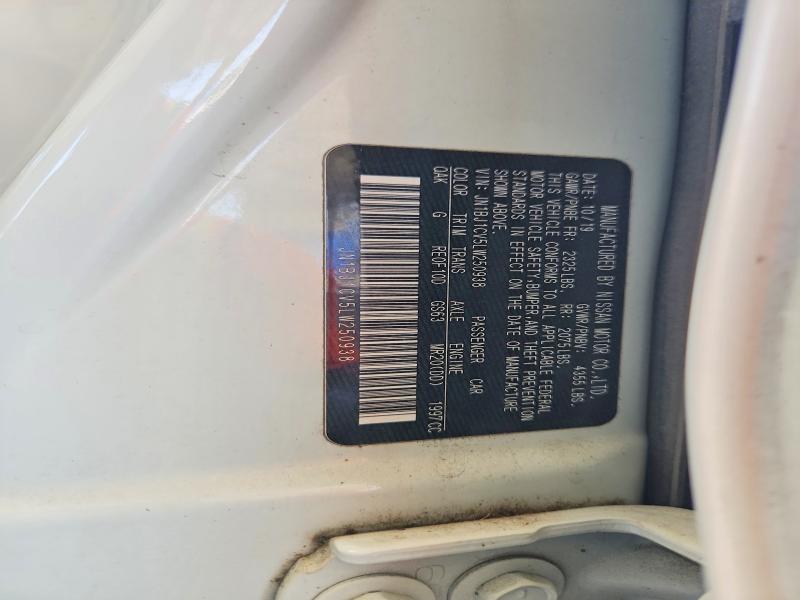 2020 Nissan Rogue Sport მანქანა იყიდება აუქციონზე, vin: JN1BJ1CV5LW250938, აუქციონის ნომერი: 67714776