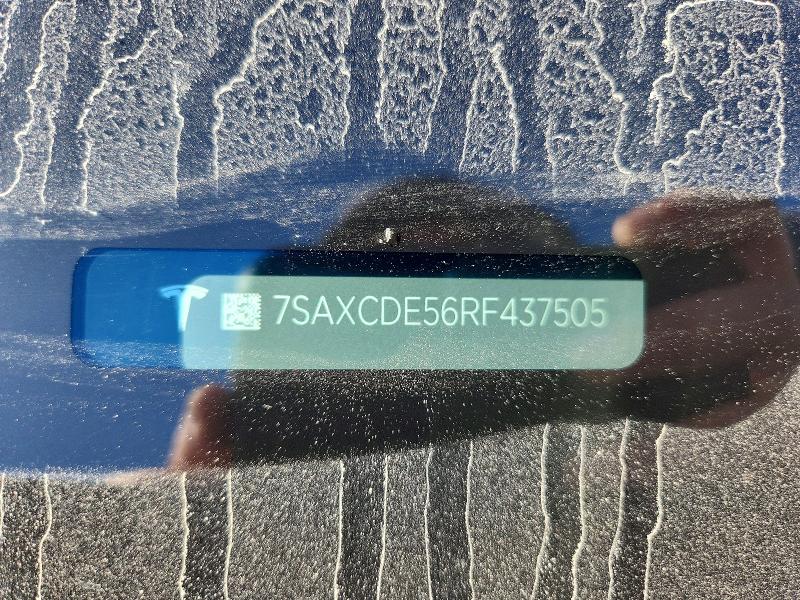 68955406 :رقم المزاد ، 7SAXCDE56RF437505 vin ، 2024 Tesla Model X مزاد بيع