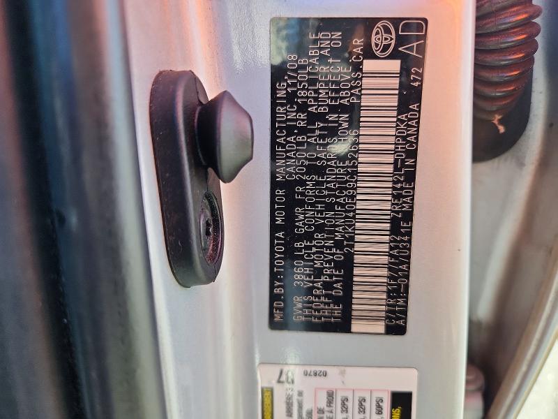 Aukcja sprzedaży 2009 Toyota Matrix, vin: 2T1KU40E99C152636, numer aukcji: 69315436