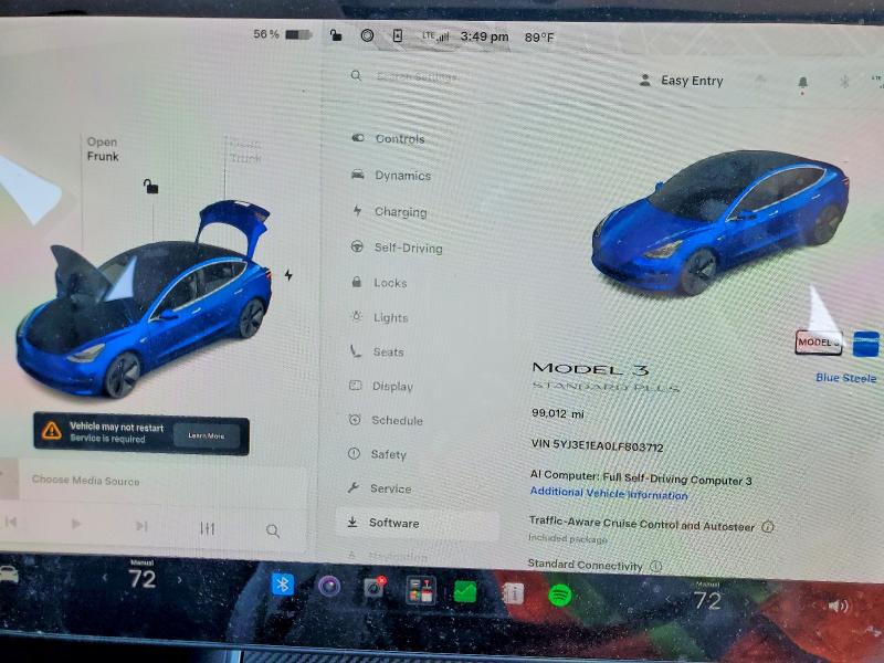 Aukcja sprzedaży 2020 Tesla Model 3, vin: 5YJ3E1EA0LF803712, numer aukcji: 67402476