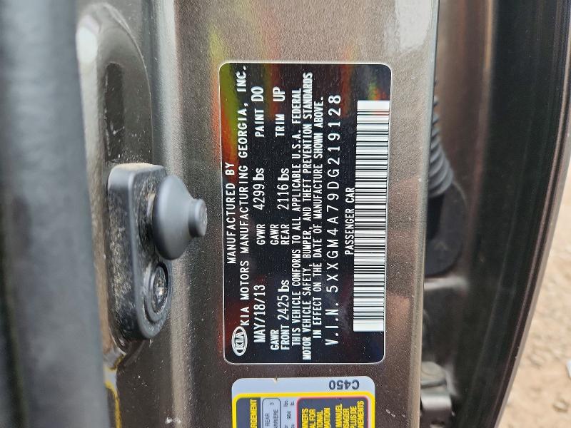 Aukcja sprzedaży 2013 Kia Optima, vin: 5XXGM4A79DG219128, numer aukcji: 69042776
