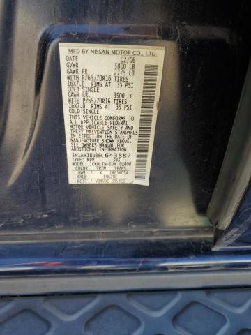 2006 Nissan Pathfinder მანქანა იყიდება აუქციონზე, vin: 5N1AR18U36C643887, აუქციონის ნომერი: 71297666
