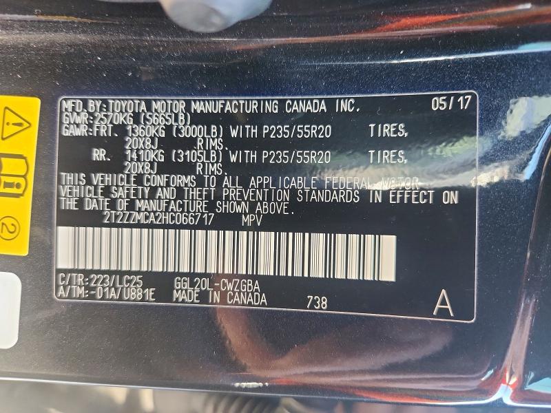 Продаж на аукціоні авто 2017 Lexus Rx 350, vin: 2T2ZZMCA2HC066717, номер лоту: 70423786