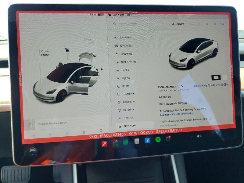 Продаж на аукціоні авто 2020 Tesla Model 3, vin: 5YJ3E1EA0LF631455, номер лоту: 67358796