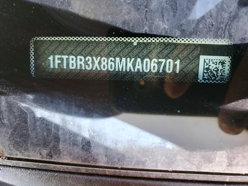 70283546 :رقم المزاد ، 1FTBR3X86MKA06701 vin ، 2021 Ford Transit 250 مزاد بيع