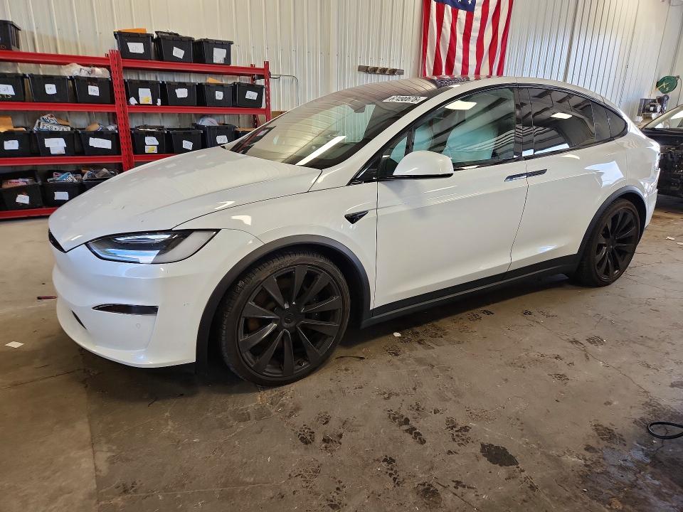 2022 Tesla Model X მანქანა იყიდება აუქციონზე, vin: 7SAXCBE51NF356992, აუქციონის ნომერი: 67490676