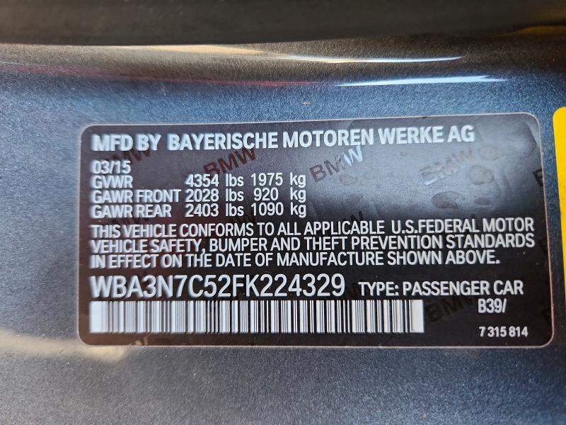 Aukcja sprzedaży 2015 Bmw 428, vin: WBA3N7C52FK224329, numer aukcji: 66787186