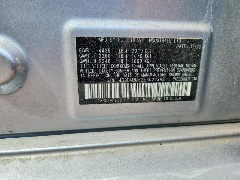 Продажа на аукционе авто 2014 Subaru Legacy, vin: 4S3BMBM62E3022398, номер лота: 63206986
