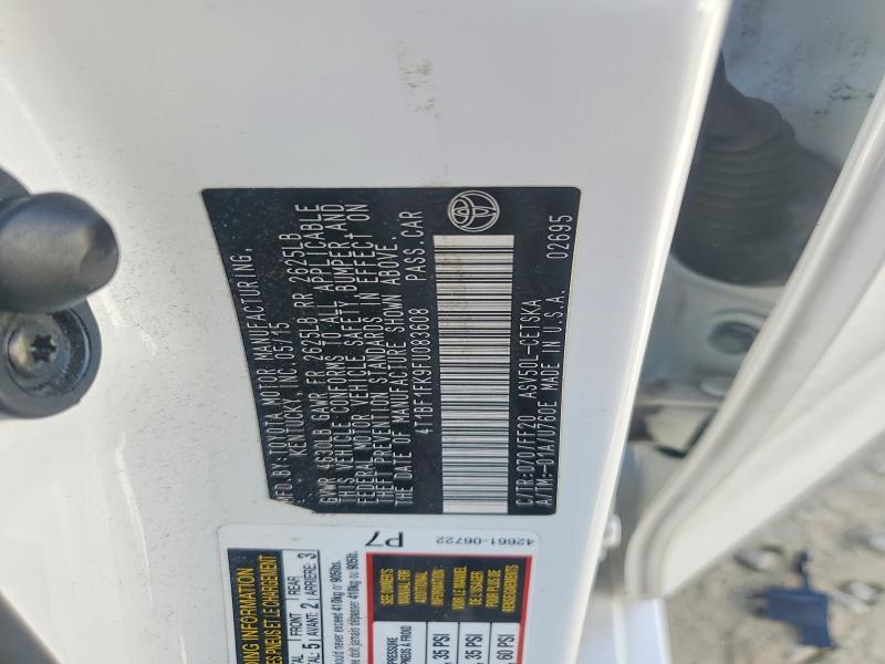 2015 Toyota Camry მანქანა იყიდება აუქციონზე, vin: 4T1BF1FK9FU083608, აუქციონის ნომერი: 70287626