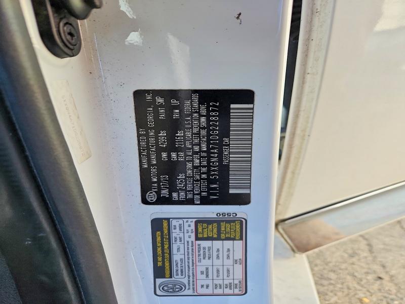 70537436 :رقم المزاد ، 5XXGN4A71DG228872 vin ، 2013 Kia Optima مزاد بيع