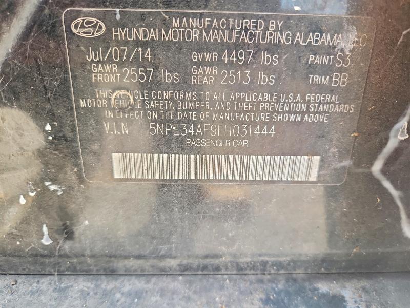 Aukcja sprzedaży 2015 Hyundai Sonata, vin: 5NPE34AF9FH031444, numer aukcji: 67317786