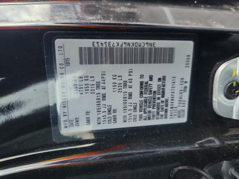 Продаж на аукціоні авто 2015 Nissan Nv200, vin: 3N6CM0KN6FK731413, номер лоту: 69401646
