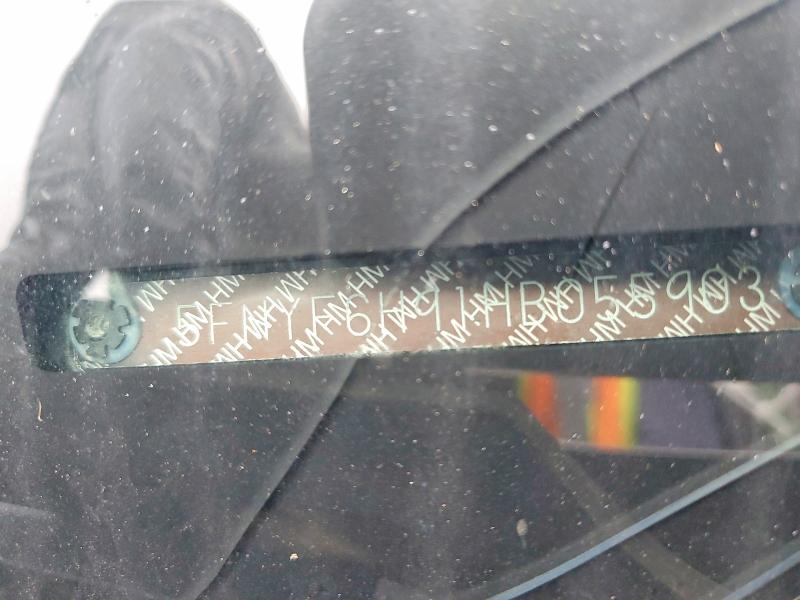 2017 Honda Pilot მანქანა იყიდება აუქციონზე, vin: 5FNYF6H91HB055903, აუქციონის ნომერი: 71083686
