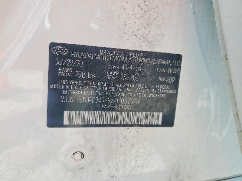 Продажа на аукционе авто 2021 Hyundai Sonata, vin: 5NPEJ4J29MH062578, номер лота: 68036016