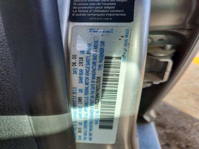 Aukcja sprzedaży 2000 Volkswagen Jetta, vin: 3VWSC29M6YM201506, numer aukcji: 69142916