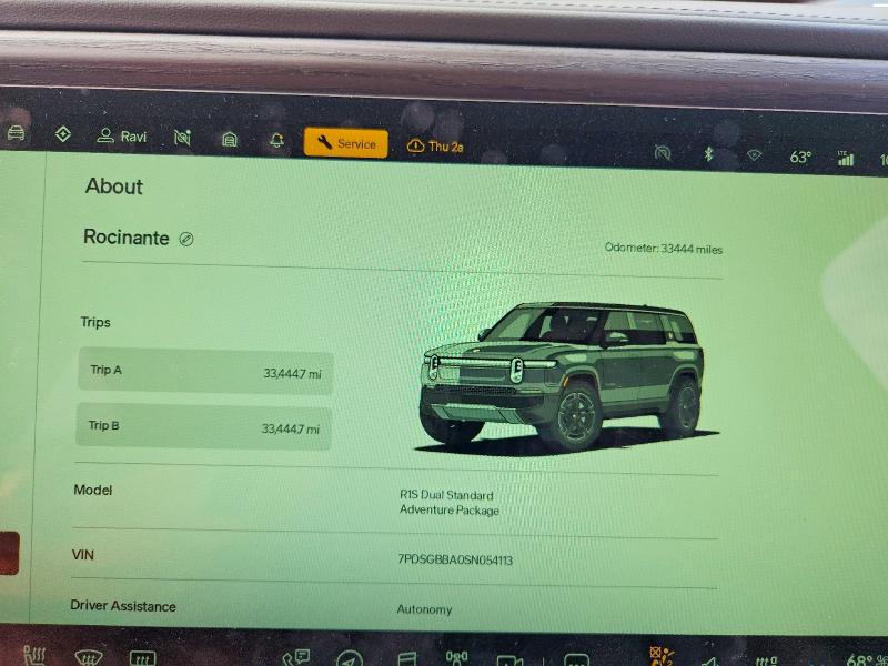 Aukcja sprzedaży 2025 Rivian R1s, vin: 7PDSGBBA0SN054113, numer aukcji: 68506966