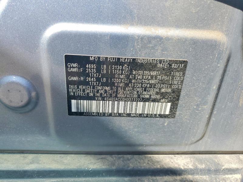 Продаж на аукціоні авто 2017 Subaru Outback, vin: 4S4BSACC0H3371227, номер лоту: 67112016