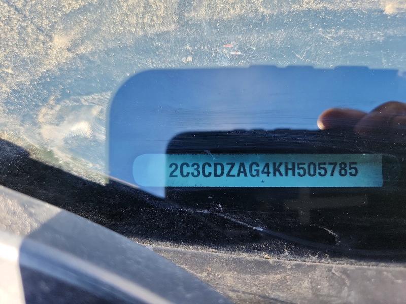 Auction sale of the 2019 Dodge Challenger, vin: 2C3CDZAG4KH505785, lot number: 70439226