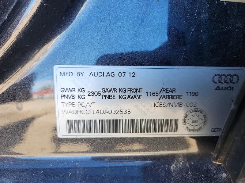 Продажа на аукционе авто 2013 Audi S4, vin: WAUHGCFL4DA092535, номер лота: 68375516