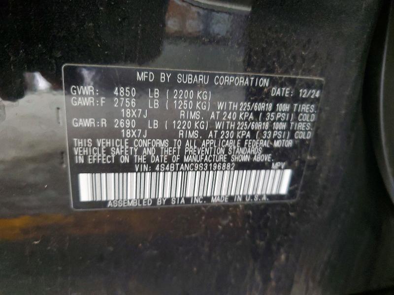 Продажа на аукционе авто 2025 Subaru Outback, vin: 4S4BTANC9S3196882, номер лота: 69537766