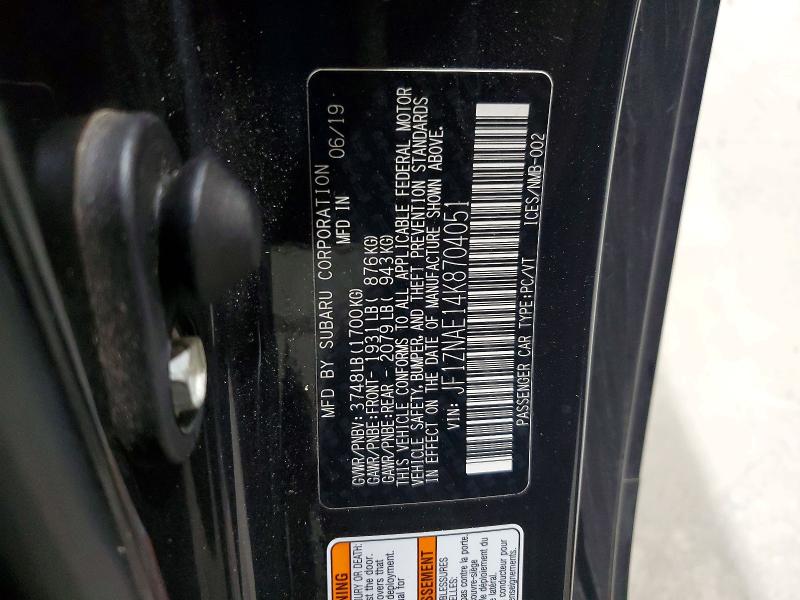 Продаж на аукціоні авто 2019 Toyota 86, vin: JF1ZNAE14K8704051, номер лоту: 68431456